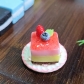 1pc Strawberry Cake / Mango Mousse Cake Artisan Clay Food Keycaps ESC MX for Mechanical Gaming Keyboard